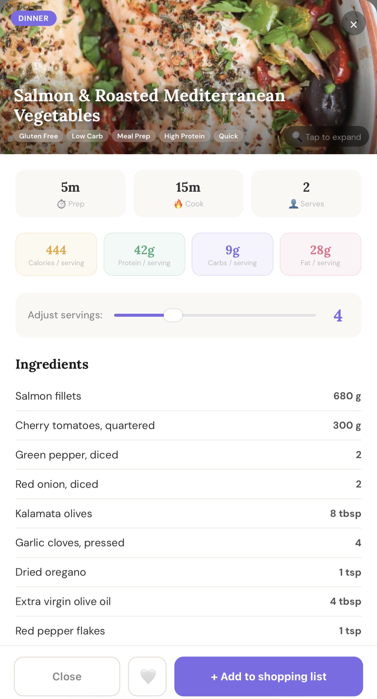 Bootcamp Recipes screenshot