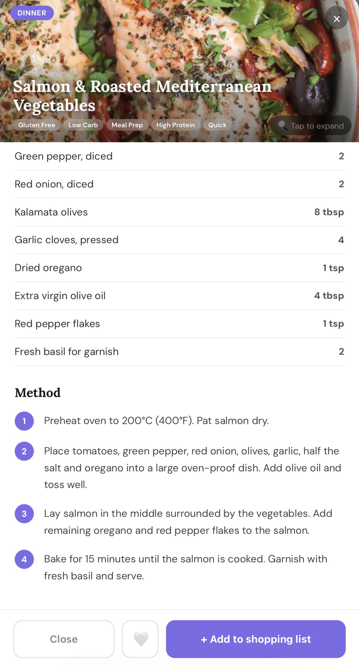 Bootcamp Recipes screenshot