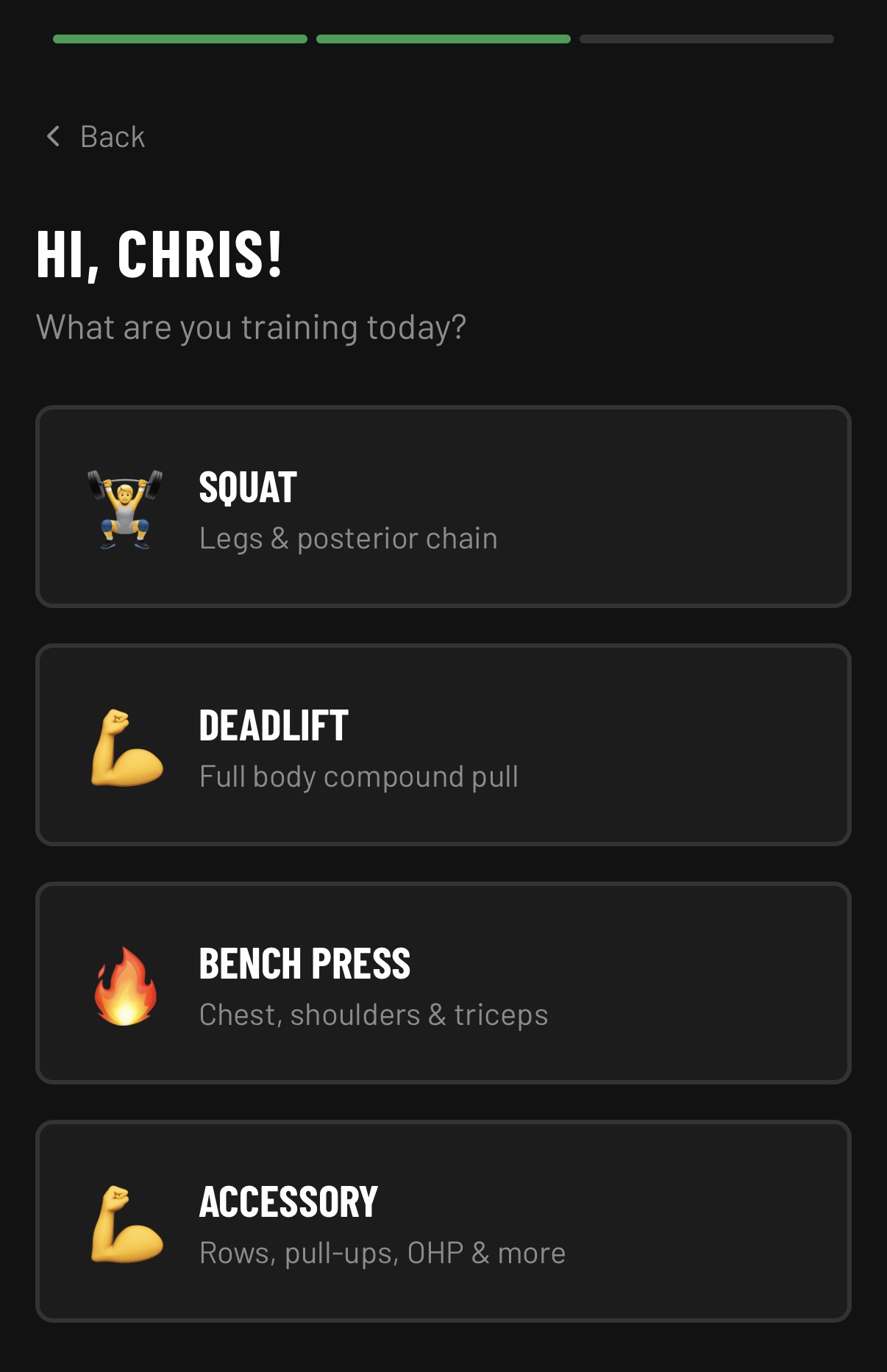 Bootcamp Track screenshot